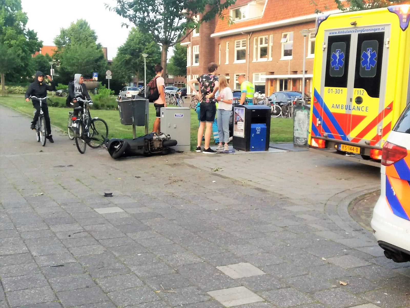 Foto van ongeval in Groningen