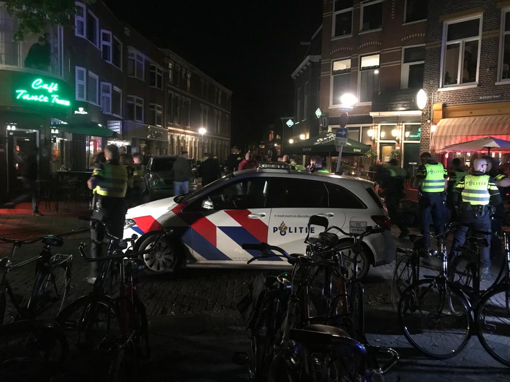 Onrustig in de binnenstad van Groningen