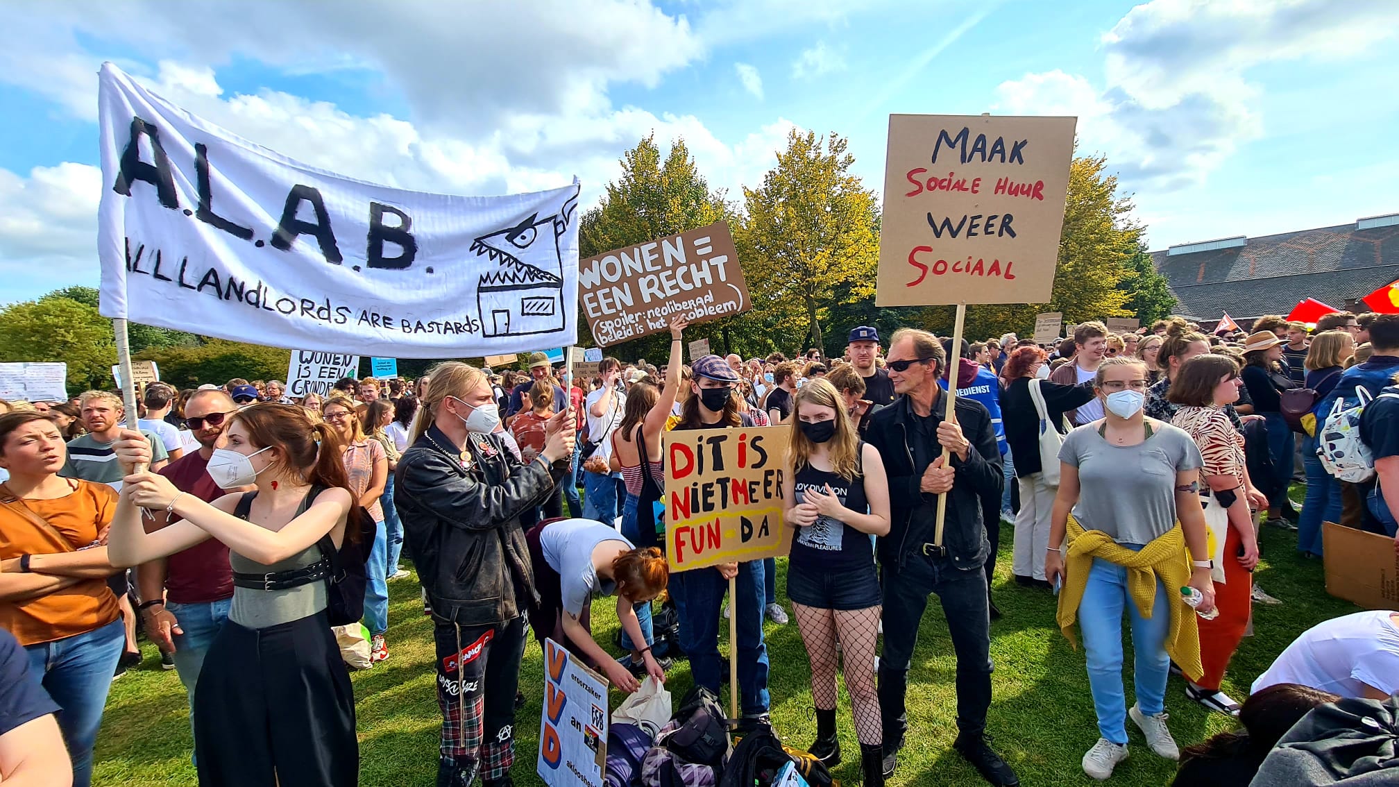 Woonprotest in Amsterdam