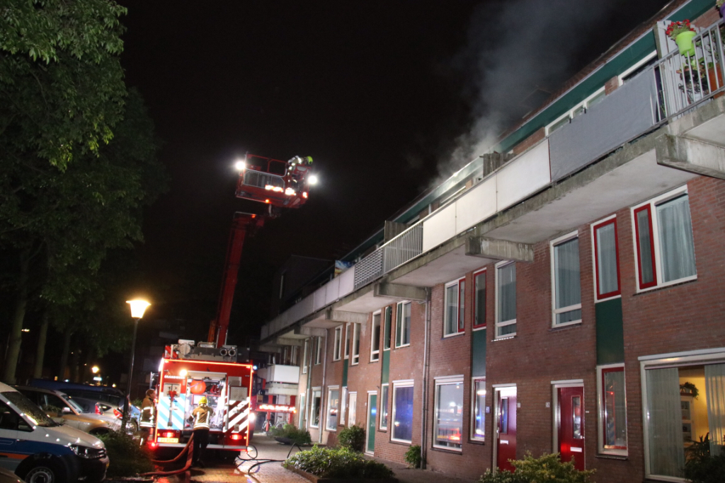 foto van woningbrand in Vlaardingen