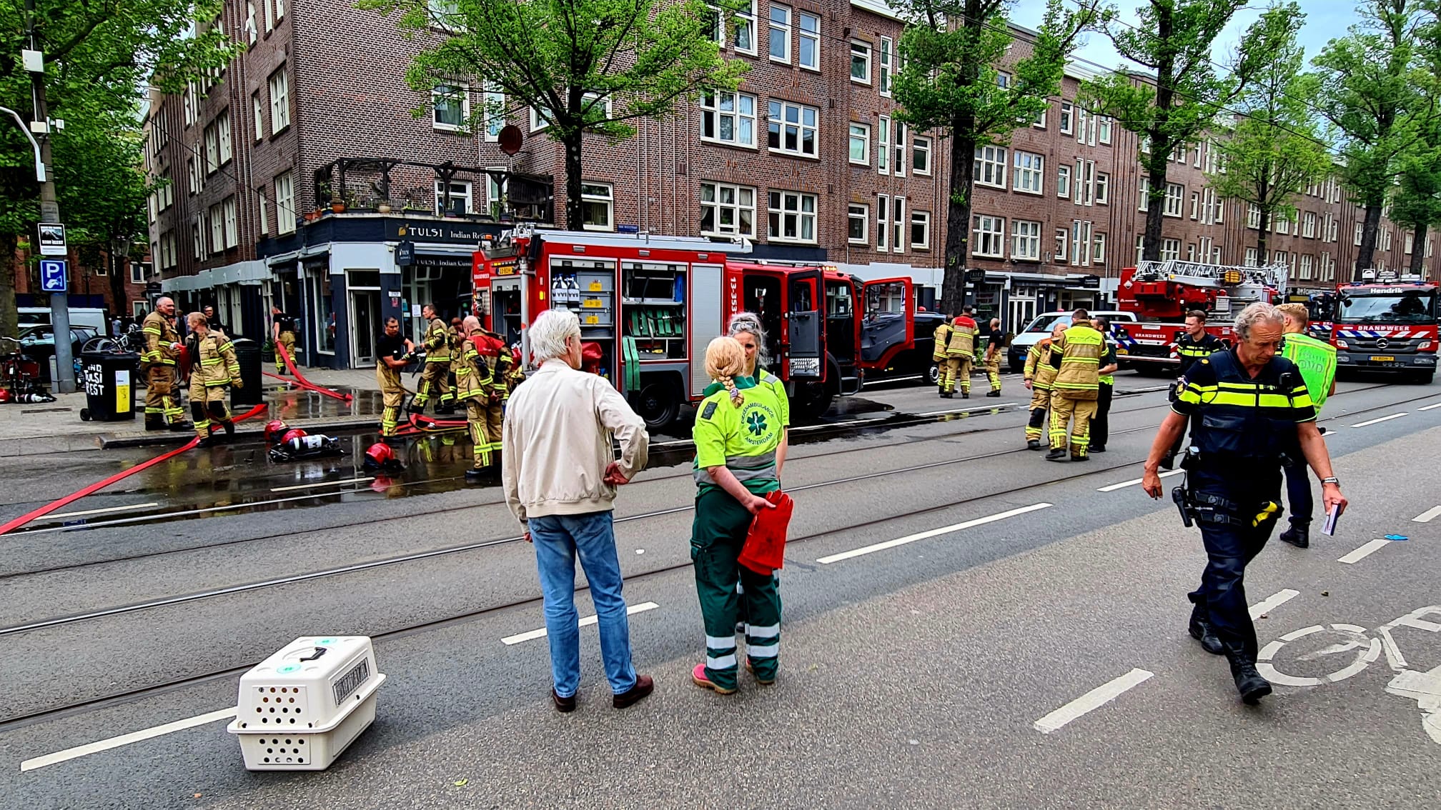 Restaurantbrand Van Woustraat