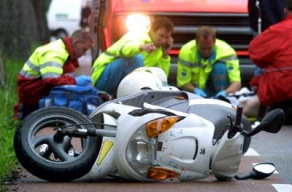 Foto van ongeval met scooter | Archief FBF.nl