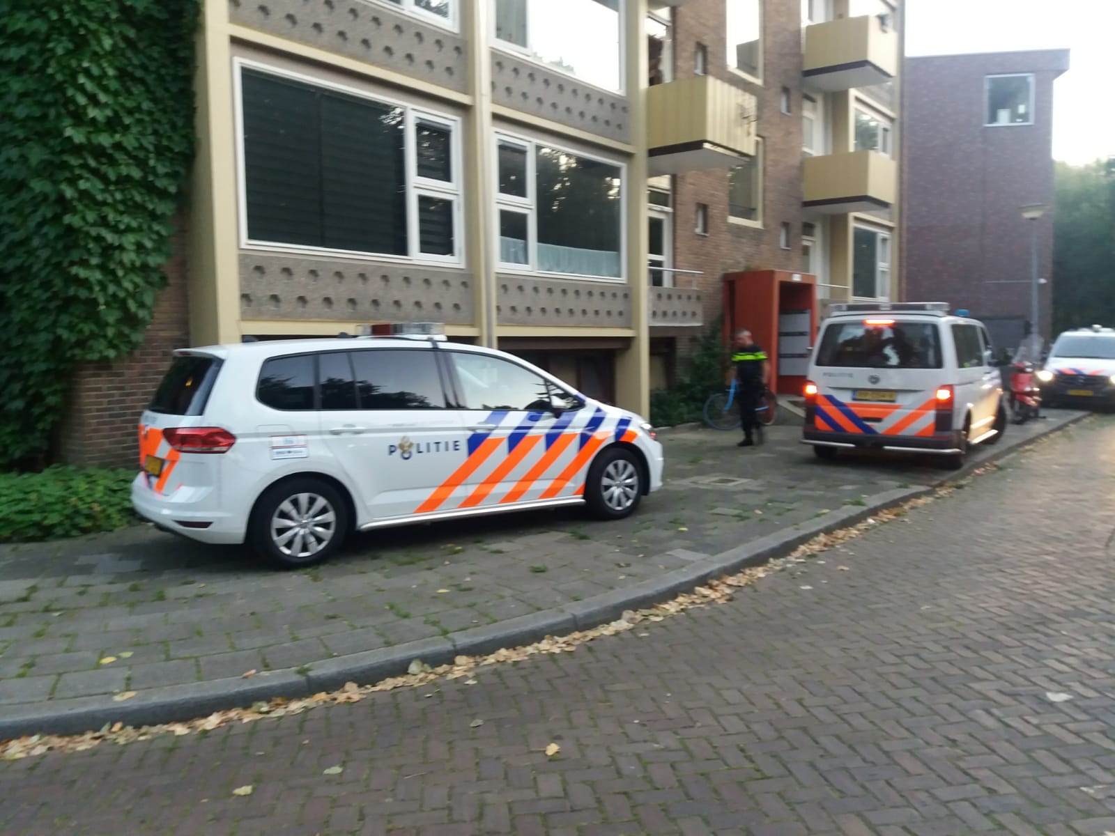 Veel politie in Bataviastraat