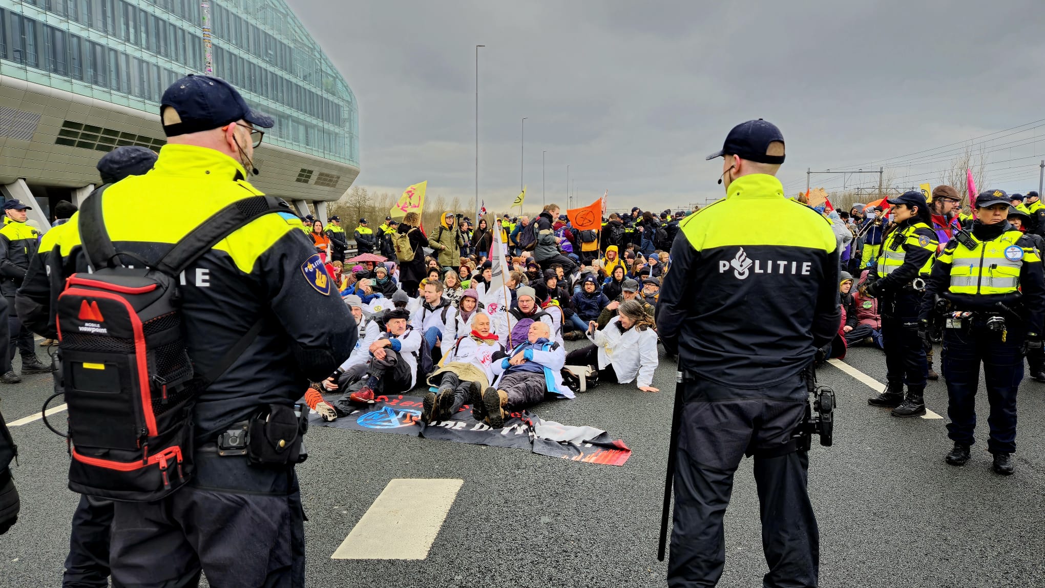 Verboden demonstratie op A10 bij Amsterdam
