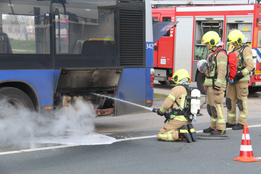 Brand in RET bus Hoekse Lijn