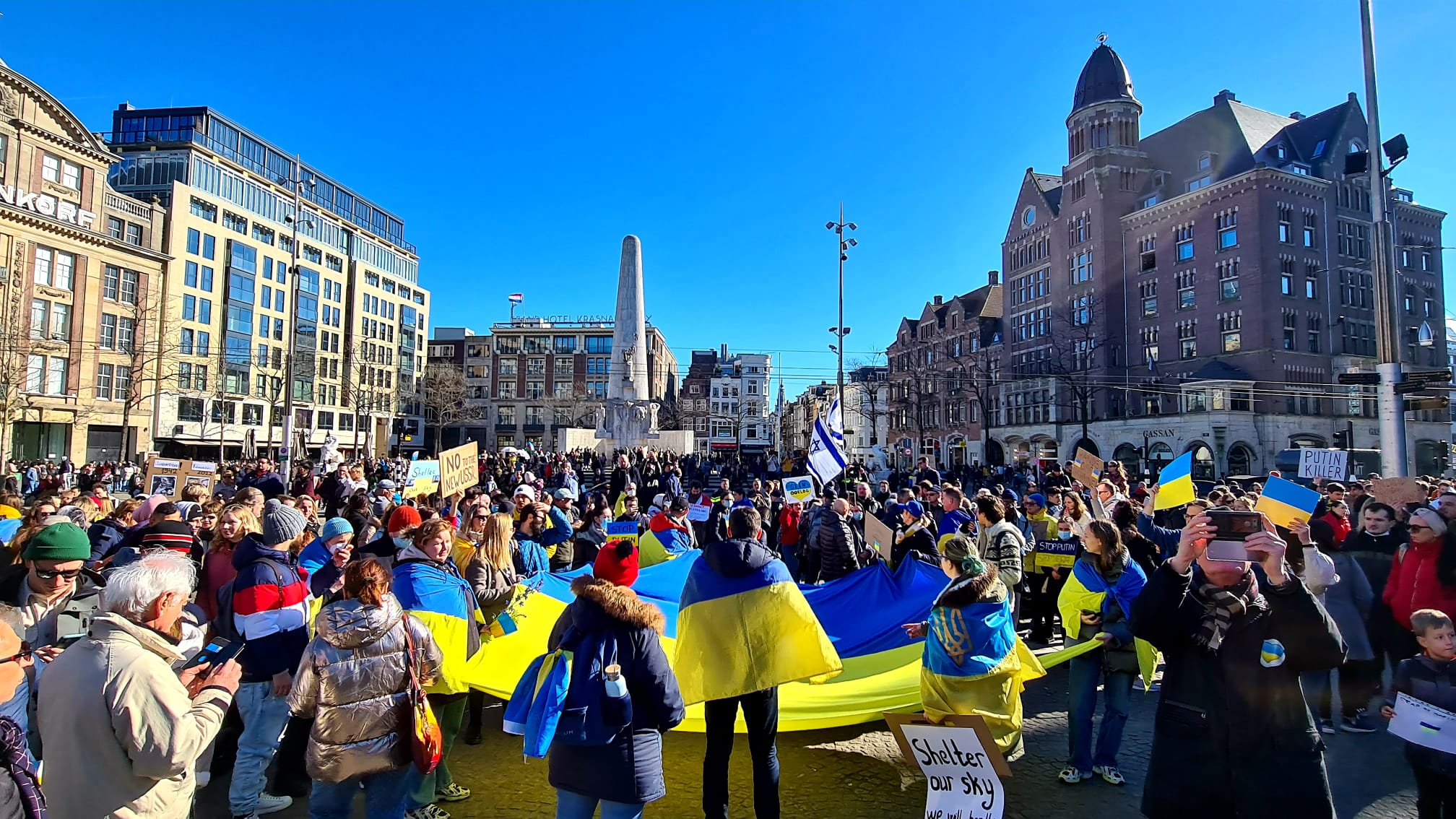 Demonstratie op de Dam