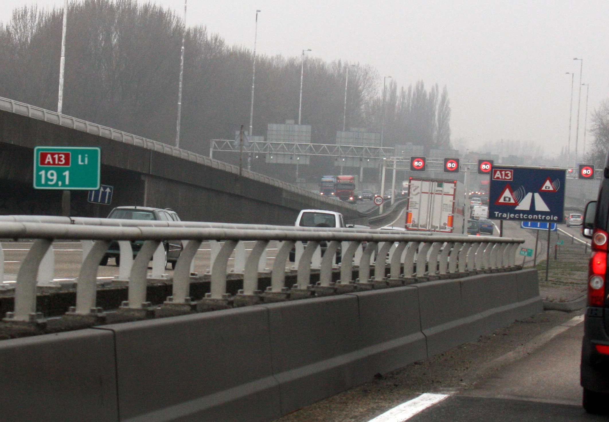 A13 blijft drukste rijksweg, regio Utrecht het drukst