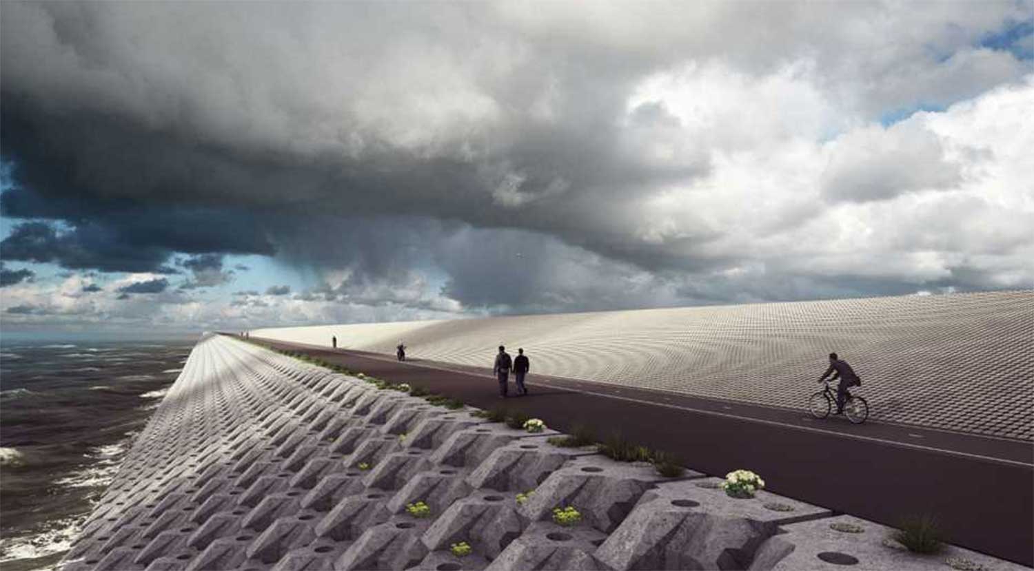 Afsluitdijk krijgt nieuwe loodzware 'jas' van stenen