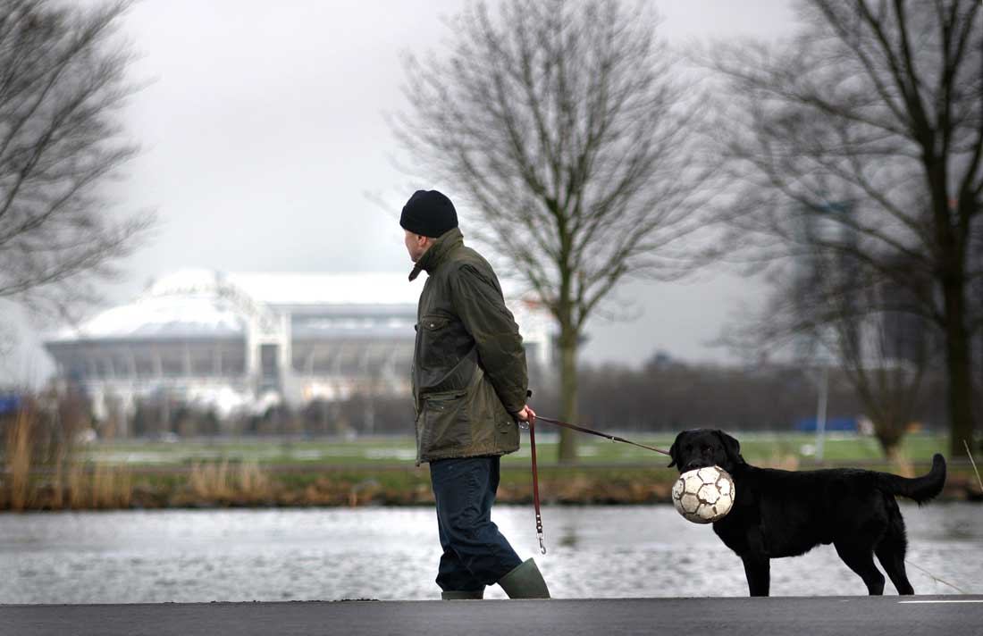 arena-Ajax-hond-voetbal