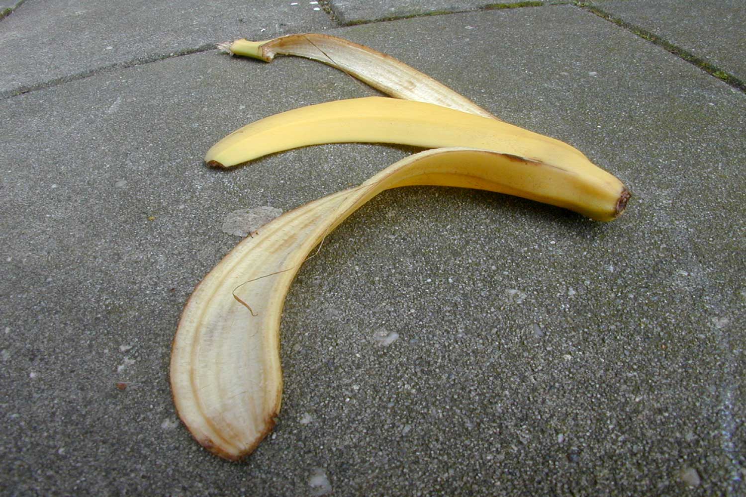 banaan-schil-glijden