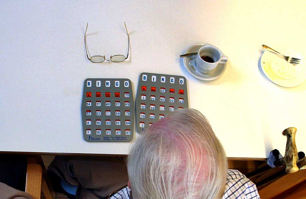 Foto van bejaarde in verzorgingstehuis | Archief EHF