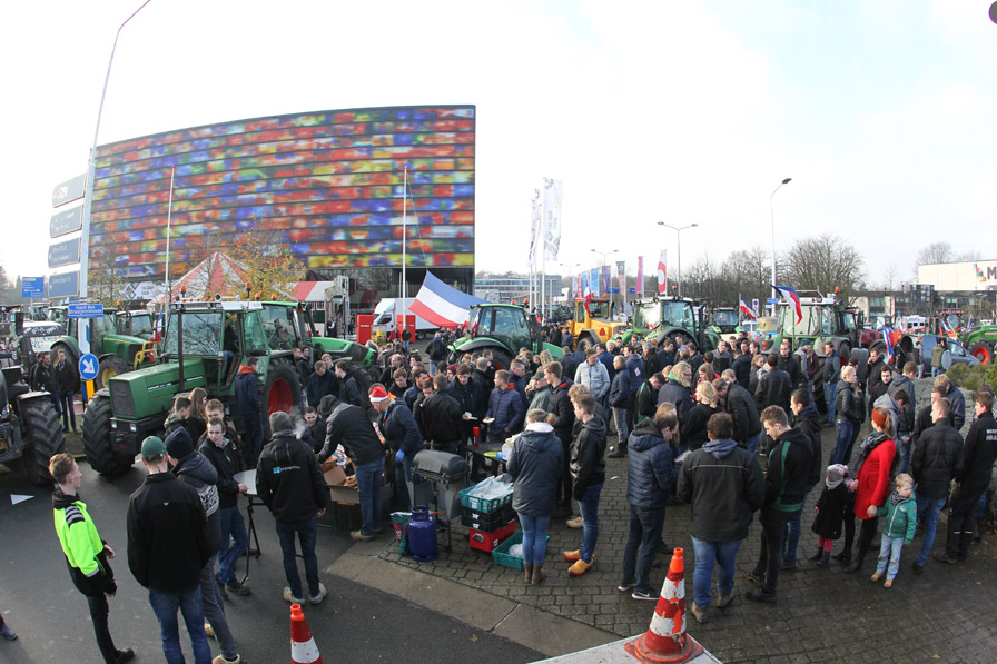 Boze boeren massaal richting Hilversum mediapark