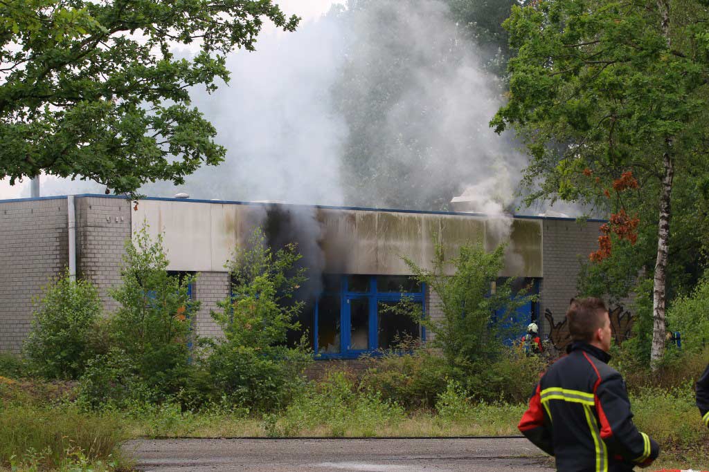 Brand voormalig Verkeerspark Assen