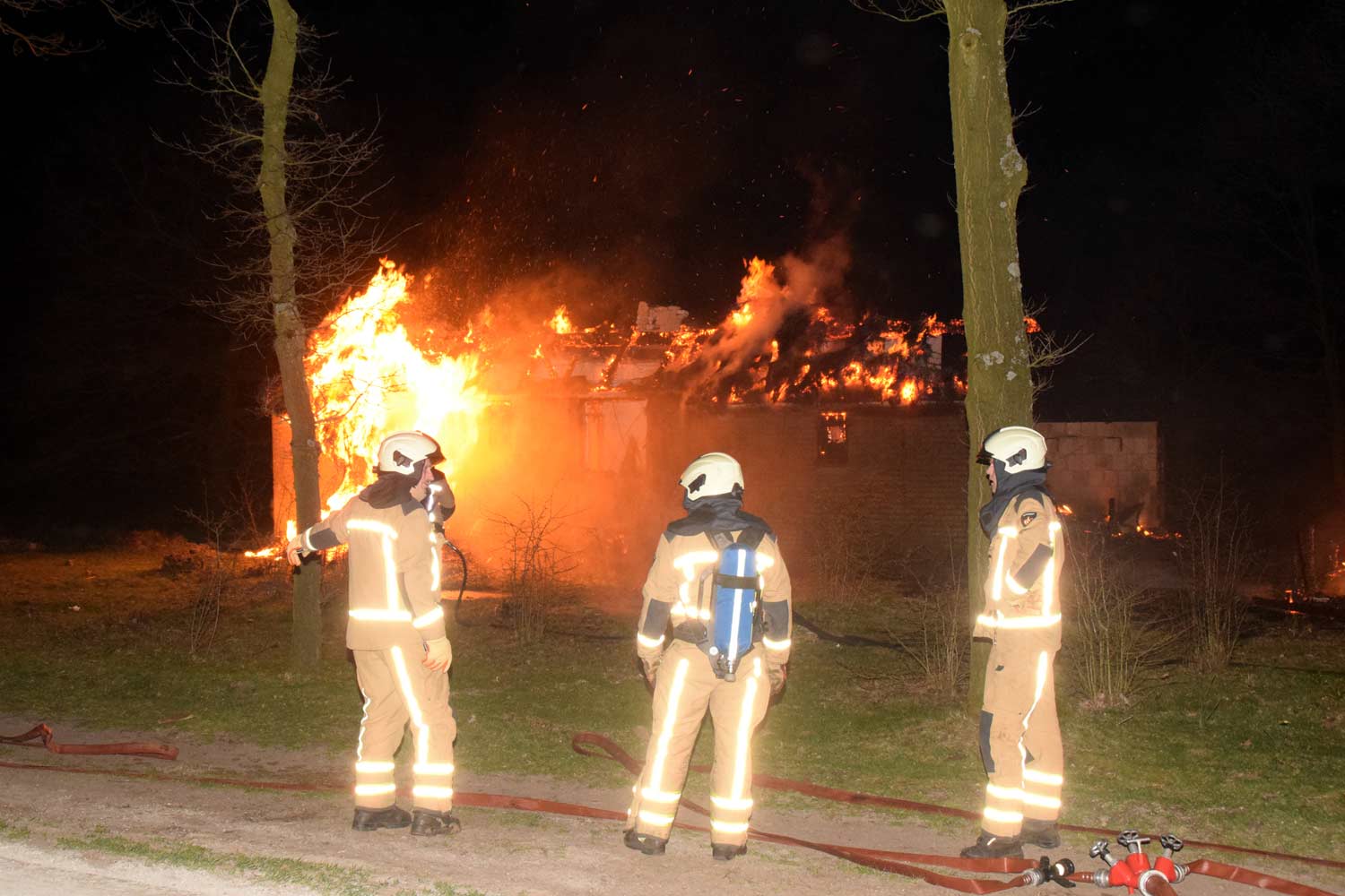 Anne de Vries-huisje op Dwingelderveld afgebrand