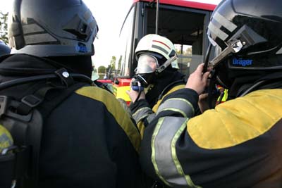 Foto van brandweer met perslucht | Archief EHF