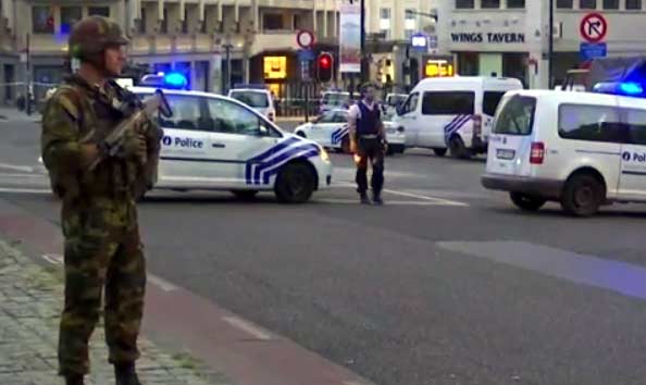 Treinverkeer op station Brussel Centraal stilgelegd, man met bomgordel uitgeschakeld