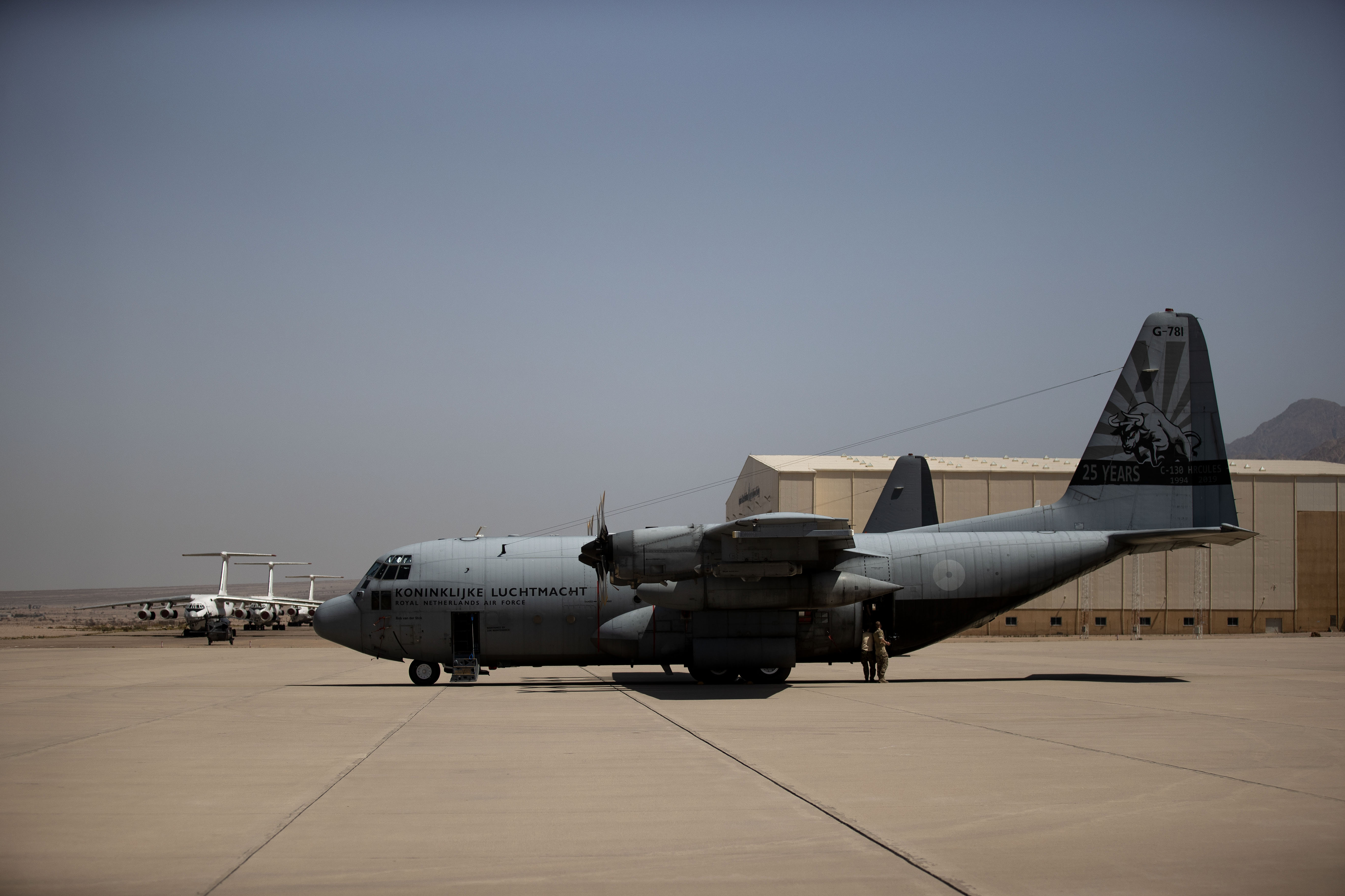 C-130 op vliegveld in Soedan