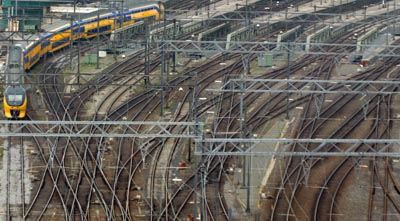 Foto van treinsporen station | Archief EHF