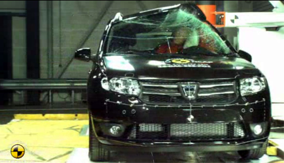 Dikke onvoldoende voor Dacia Logan in crashtest