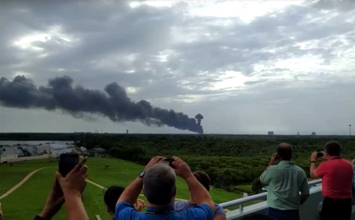 Raket SpaceX ontploft op Cape Canaveral
