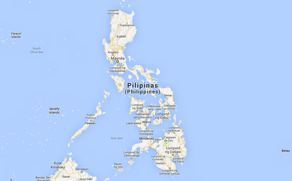 Foto van landkaart Filipijnen | Google Maps | http://imgur.com/lS3PrjE