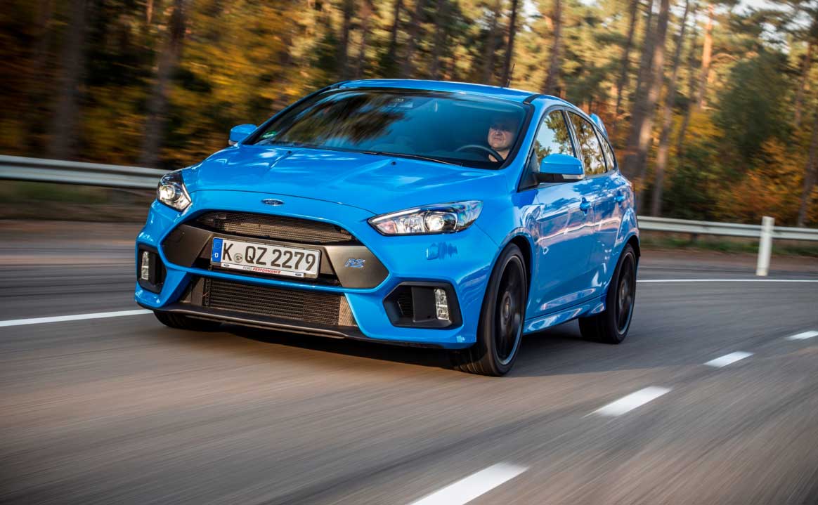 Eerste Ford Focus RS van band gerold