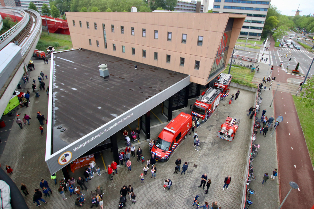 Foto van open dag brandweer Schiedam