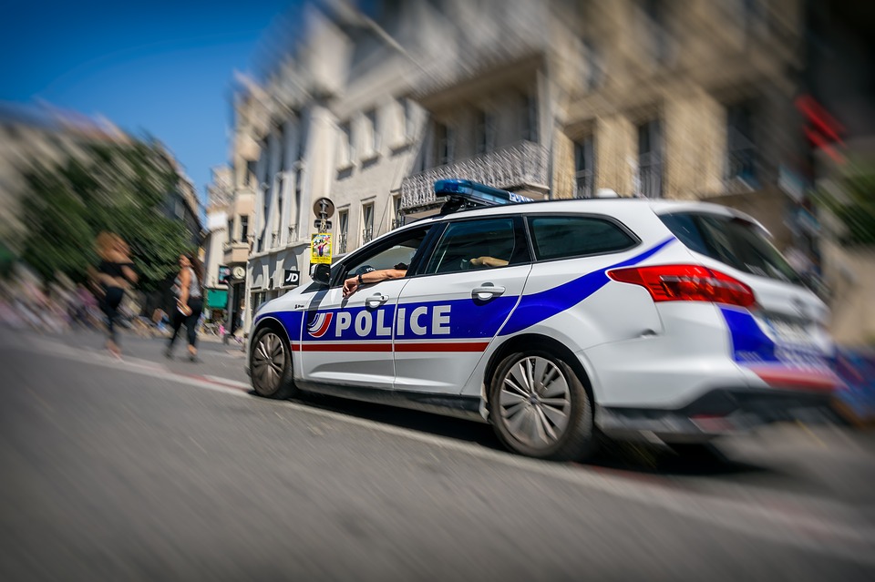 Franse politieauto