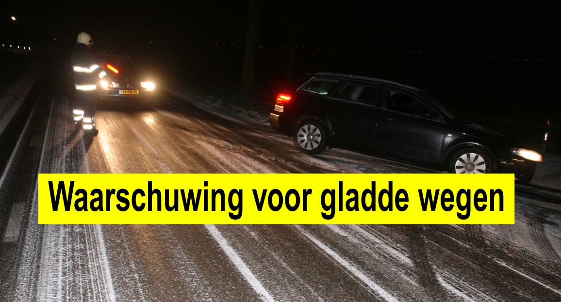 KNMI waarschuwt voor gladde wegen door sneeuw en ijzel