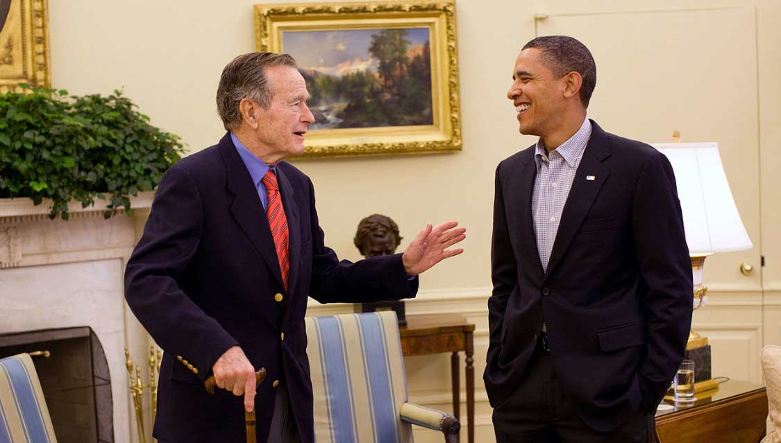 De Amerikaanse oud-president George H. W. Bush overleden