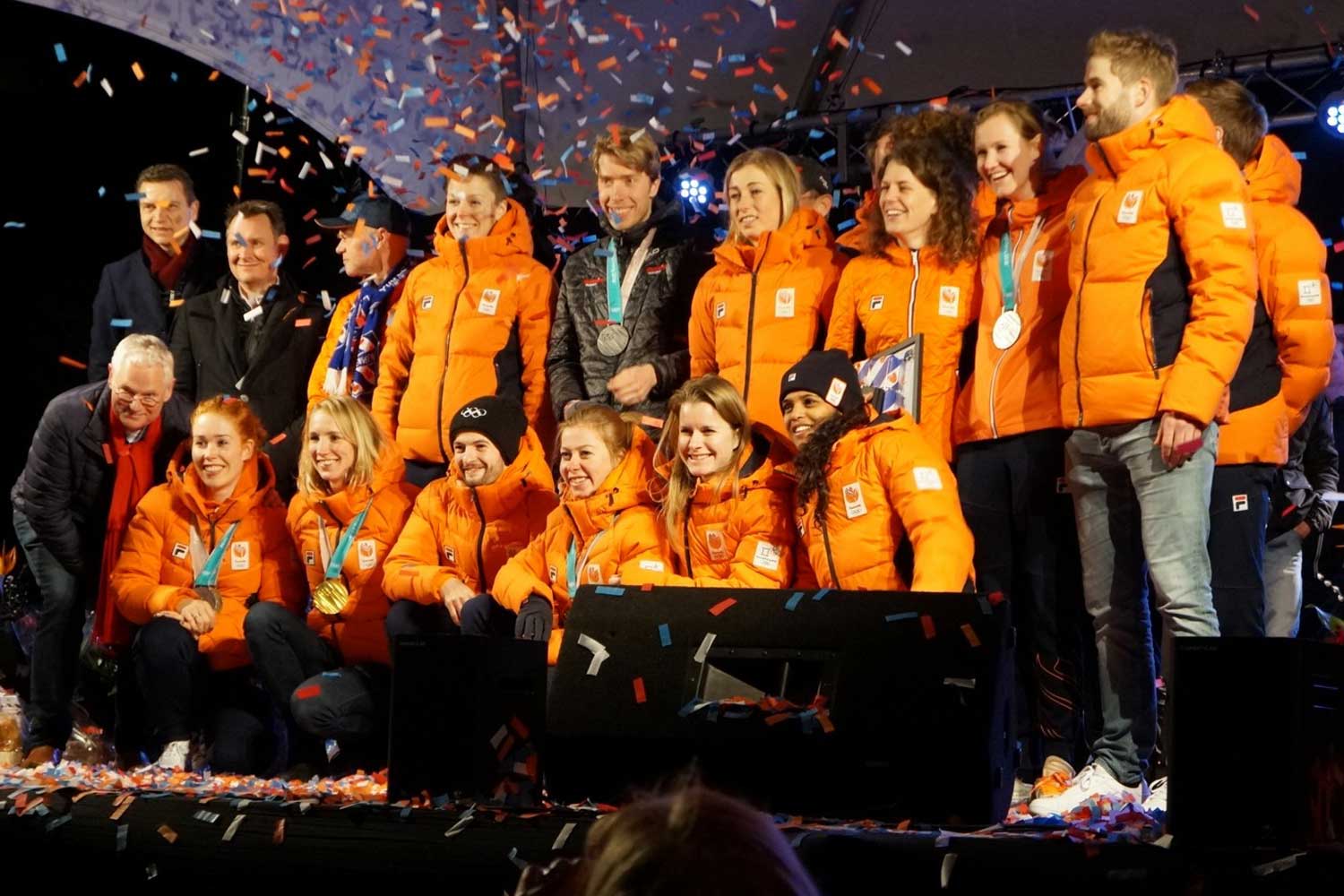 Nederlandse medaillewinnaars gehuldigd