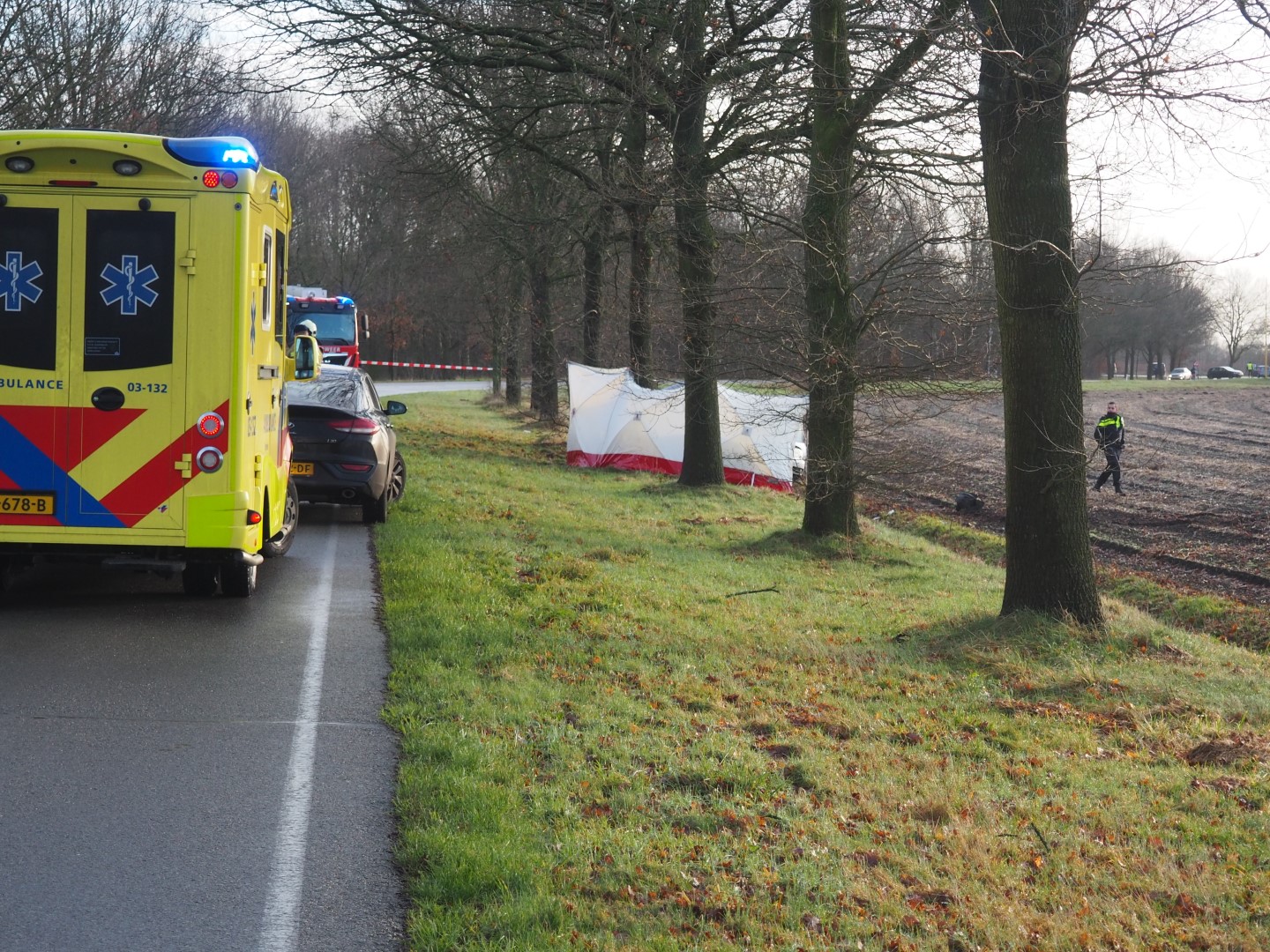 Hulpdiensten op plaats van ongeval