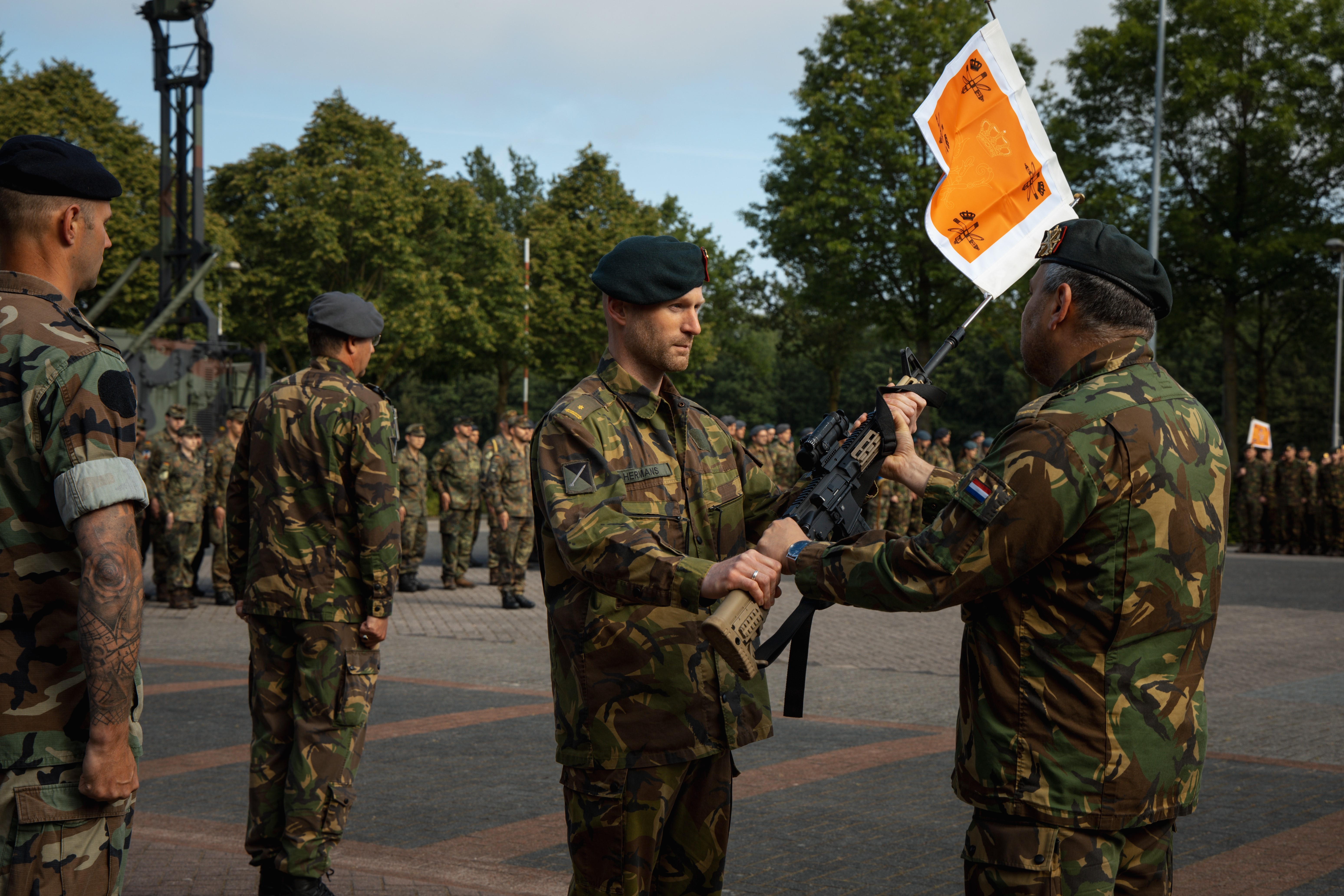 De oprichtingsceremonie was vanmorgen op de Luitenant-generaal Bestkazerne in Vredepeel.