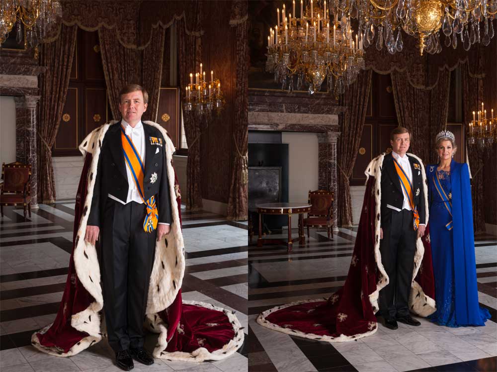Foto van inhuldigingsmantel koning Willem-Alexander | RVD/Koos Breukel