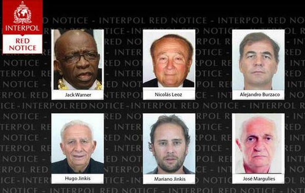 FIFA-officials op lijst Interpol