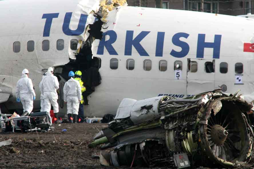 Passagiers Turks vliegtuig krijgen foto's vliegcrash op telefoon