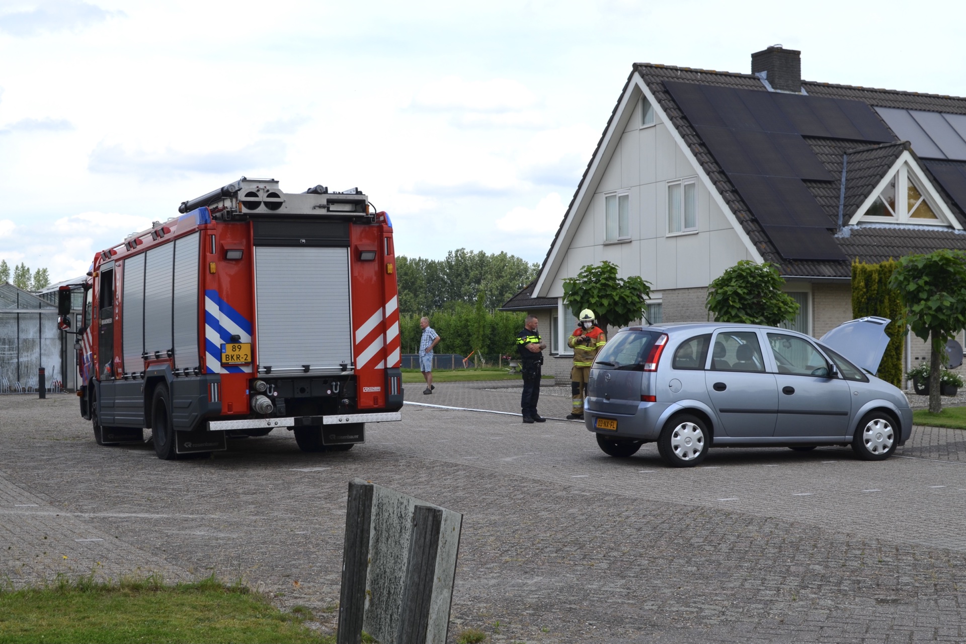 Brandweer controleert situatie