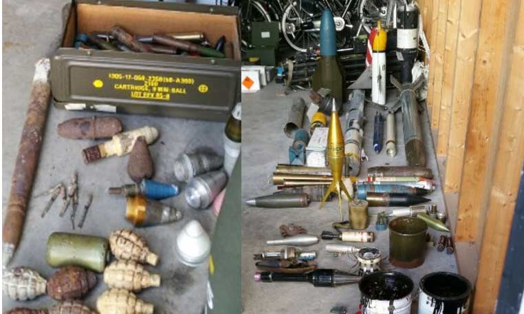 Grote wapen- en munitievondst in Ouddorp
