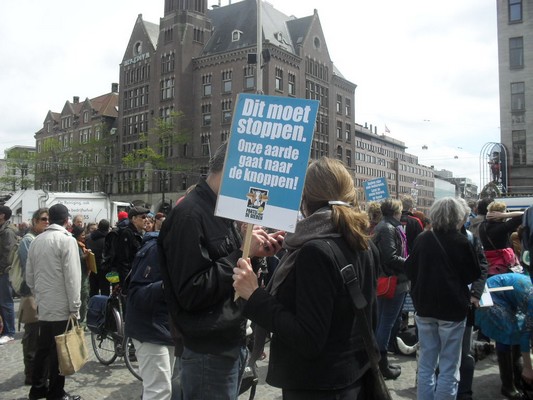 Foto van demonstratie tegen Monsanto | M. van Harten