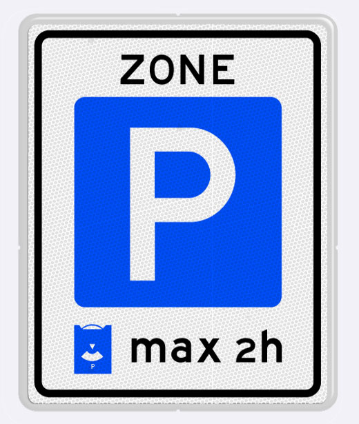 Foto van bord parkeerschijfzone | BON