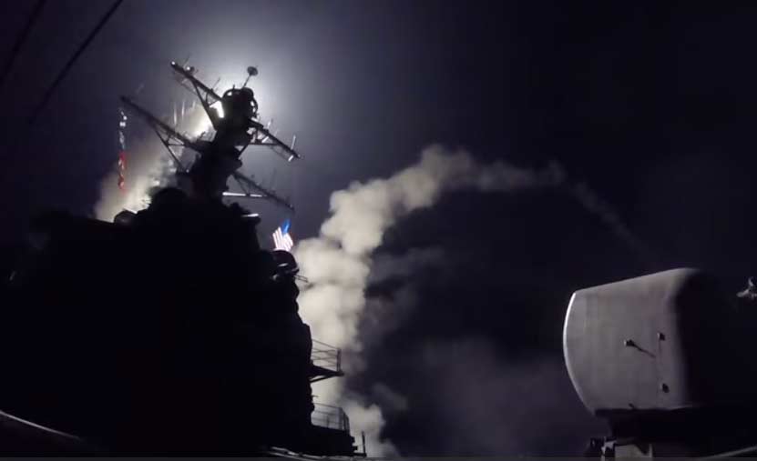 VS vuurt raketten af op Syrië vanwege gifgasaanval