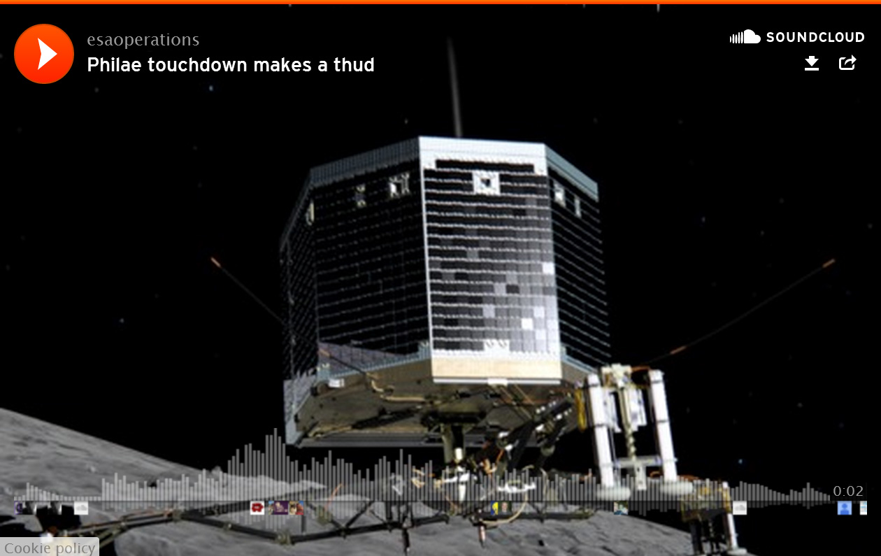 ESA zet geluid landing op komeet online
