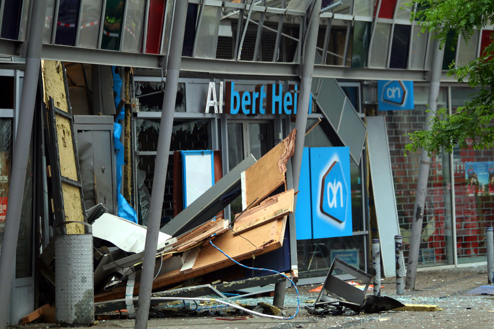 Ravage na plofkraak in Amsterdam