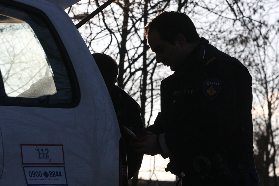 Foto van politie tijdens onderzoek | Archief EHF