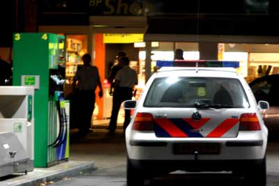 Foto van politie bij tankstation | Archief EHF