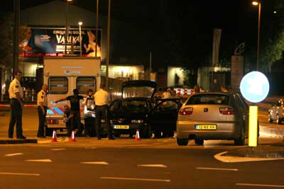 Foto van politiecontrole avond | Archief EHF