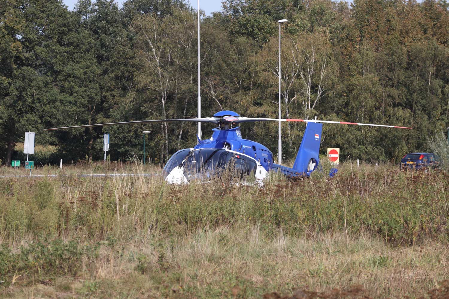 politiehelikopter-geland