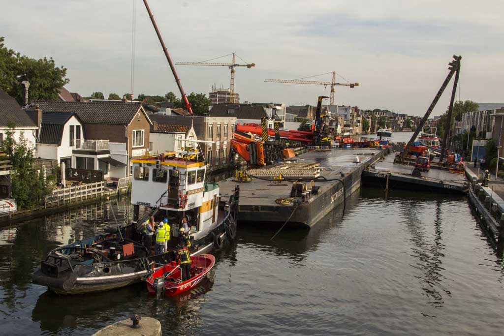 Vaarverkeer Alphen nog zeker enkele weken gestremd