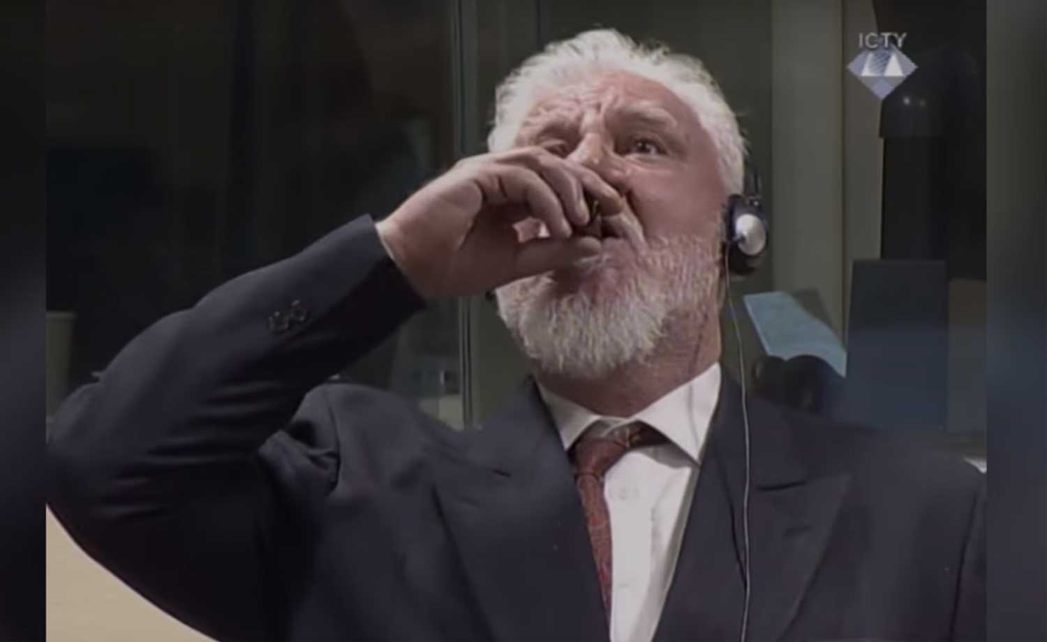 'Praljak overleden na drinken gif in Joegoslavië-Tribunaal'