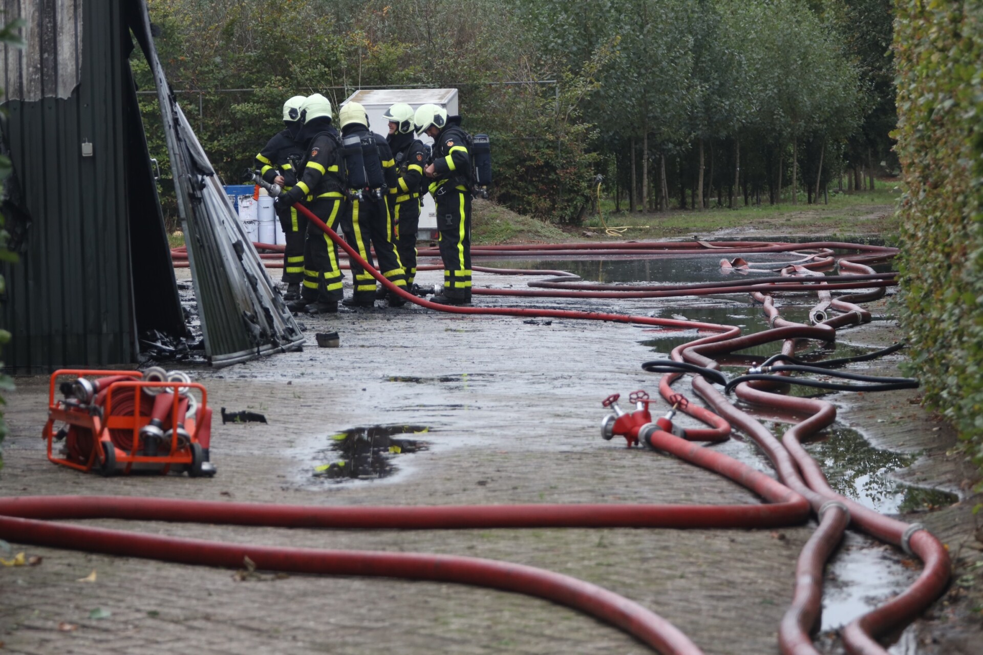 Brandweer blust brand